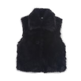 Fongt Women's Clothing 2025 Autumn New Casual Street Fashion Vest Artificial Fur Blouse