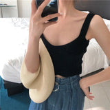 Short Shawl Knitted Sling Sling Sling Vest Women's Short Outer Wear Sleeveless T-Shirt
