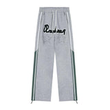 Star Patch Baggy Sweatpants-Outfit