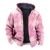 Fongt Solid Color 3D Print Digital Print With Hoodie Cotton Suit-Outfit