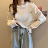 Fongt Sweater Woman 2023 Spring And Autumn New Design High-Waisted Suzu Outside Wear Knitting