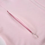 Solid Zipper Hoddie Sports Yoga Top-Outfit