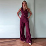Fongt Round-Neck Solid-Colored Casual Long-Sleeved Denim Dress In Fall 2025