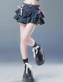 Low Rise Denim Mini