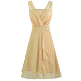 Popular Style Large-Size Bridesmaid Dress Annual Toast Short Dress Dress-Outfit
