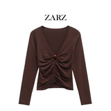 Fongt Homemade New Women's Classic Fashion Ball Knitted Folding Top 3920480