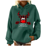 Elk Christmas Plus Size Pullover Women