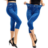 Denim Cropped Slim Fit Hip