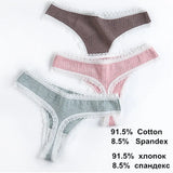 Pcs/Set Women Panties G-String Underwear Fashion Thong Sexy Cotton Panties Ladies G-string Soft Lingerie Solid Low Rise