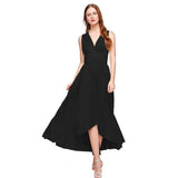Independent Station Popular Style Multi-Wear Method Cross Front And Back Long Bare Back Sexy Bandage Dress Long Dress-Outfit
