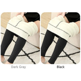 Winter Warm Pants Women 2 Pcs Velvet Thick Legging High Waist Push Up Elastic Sports Pants Warmth Lamb Wool