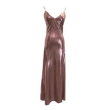 Picts Hottie Liquid Metallic Sling Dress Bag Pupama Long Skirt With Chest Cushion Dress Dress