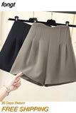 Women Fashion Solid Ladies Clothing High Waist Baggy Minimalist Elegant Popular Newest Cozy Basic Preppy Style