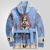 Fongt Men's Vintage Heavy Industry Jacket T-Shirt Long Thick Sweater Jacket In Autumn And Winter