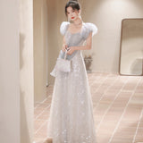 Banquet Evening Dress Women's 2025 New High-End Sensing High-End Light Luxury Small All-Day Wedding Dresses For Adults Hosting Annual