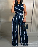 Ins Summer Print Sleeveless Jumpsuit LD83171 Collection-Outfit