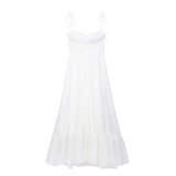 Spring Series Laminated Decorative Poplin Suspender Dress 2673072-Outfit