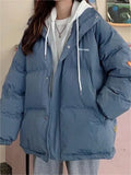 Oversize Mock Two Piece Puffer Jacket with
