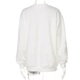 Vintage Tennis Club Graphic Print White