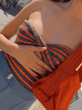 Twist Cutout Crop Bandeau Top-Outfit