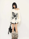 Grunge Butterfly Fluffy
