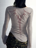 reversible slim fit long sleeve knitted top with