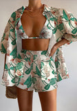 Fongt Fashion Casual Print Three-Piece Women's Clothing