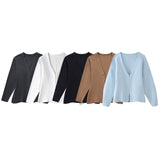 2024 New Loose-Sleeved Knitted Coat 5536160 Knitted Miniskirt 5536161 Suit-Outfit