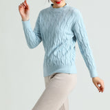 New 2021 Autumn Winter Women's Sweaters Pullovers Warm Minimalist Korean Elegant Pink Solid Ladies Jumpers