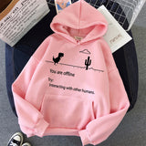 Fongt And Winter New Harajuku Sweatshirt Couple Shirt Personality Retro Dinosaur Hoodie