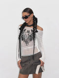 2024 Ladies Sexy Dress Gothic Dark Print Beautiful Creative Lady