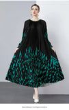 Fongt New Women's Dress Dress Oversized Dress Print 100 Folds T-Shirt With T-Shirt Holiday Casual Dress
