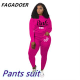 Summer Tracksuit Set Pink Letter Print Top + Biker Shorts Suits Bodycon Casual Two Piece Set Sport Outfits