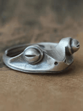Vintage Frog Design Cuff Ring-Outfit