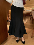 Fongt Xixi 2025 Autumn And Winter New Temperament Hair, Thick Lace Fishtail Skirt Half-Body Ass Skirt Women 85099
