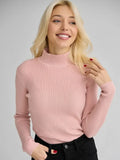 Color Half Collar Slim Knit Bottoming