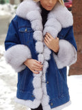 Fongt Explosion Wish Explosion Lady Fur All-In-One Long-Sleeved Jacket