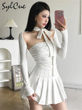 2024 White Sweet Gentle Intellectual All-Match Leisure Autumn Travel Mature Beautiful Women'S Removable Collar Short Top-Outfit