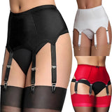 Fongt Garters Women High Waist Mesh Suspender Sexy Garter Belt Lady Elastic Femme Night Club Plus Size 3XL 102-1-Outfit