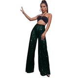 High Waist Fashion Casual Sequins Loose-fitting