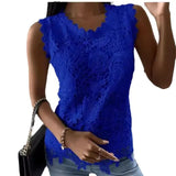 Fongt Explosion Women's 2024 Summer New T-Shirt Back Jacket Lace
