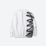 Spray Paint Distressed Knitted