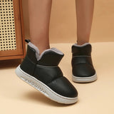 Size 45 Waterproof Snow Boots Women Long Plush Thick Warm Winter Boots for Women 2023 Soft Bottom Ankle Boots Couple Shoes-Outfit