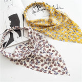 Hair Scarf Scrunchies Vintage Triangle Bandanas Hairband Headband Without Clips Elastic Hair Bands Headwrap