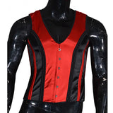 Fongt Color Butt Red Black Vest Men's Body Shape
