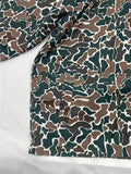 Fongt Women's Ins Camouflage Long-Sleeved Zipper Pocket Hoodie Jacket