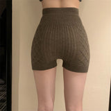 Fongt Knitted Safety Pants Women 2023 Spring And Autumn New Inner Warm Abdominal Hips Without Trace Bottom