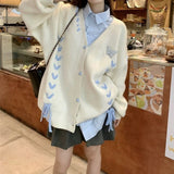 New Milk Fufu Soft Waxy Gentle Atmosphere Feeling Lazy Wind Butterfly Knit Sweater Cardigan Women's Coat Jacket-Outfit