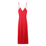 New Silk Satin Texture Lingerie Sexy Dress 8325840-Outfit