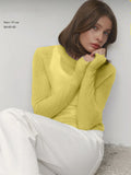 Fongt Spring And Summer New Thin Sweater Hoodie Women's Round Collar Perspective Basic Knitwear Candy Color
